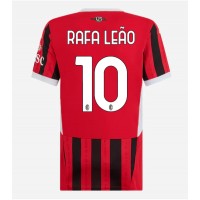 Maglia Calcio AC Milan Rafael Leao #10 Prima Divisa Donna 2024-25 Manica Corta